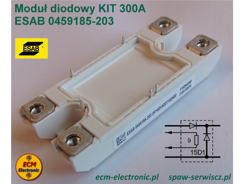 Modu diodowy KIT 300A ESAB 0459185-203 kod 0459385882 (zestaw)